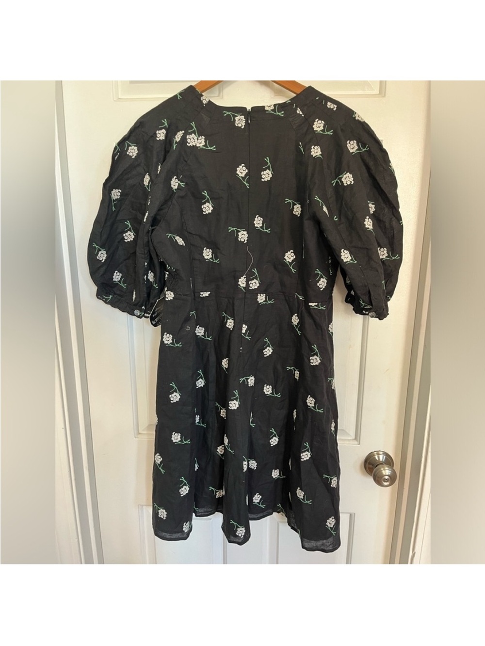 NEW Tuckernuck Black Baby's Breath Serena Mini Dress XL NWT Linen-Cotton - Picture 3 of 11